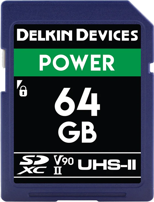 Delkin SD Power 2000X UHS-II U3 (V90) R300/W250 64GB