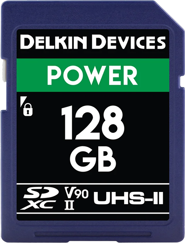 Delkin SD Power 2000X UHS-II U3 (V90) R300/W250 128GB