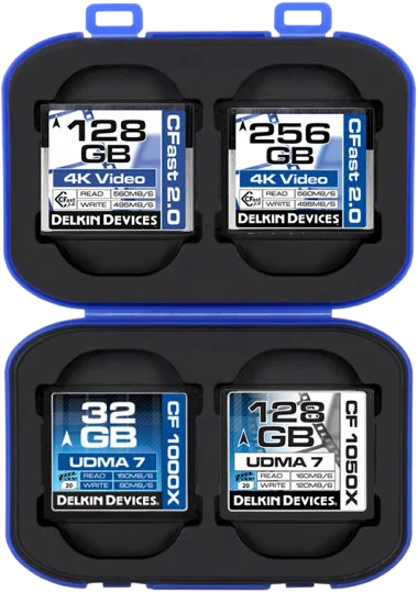 Delkin Weather Resistant Case for 8 CF/CFAST cards