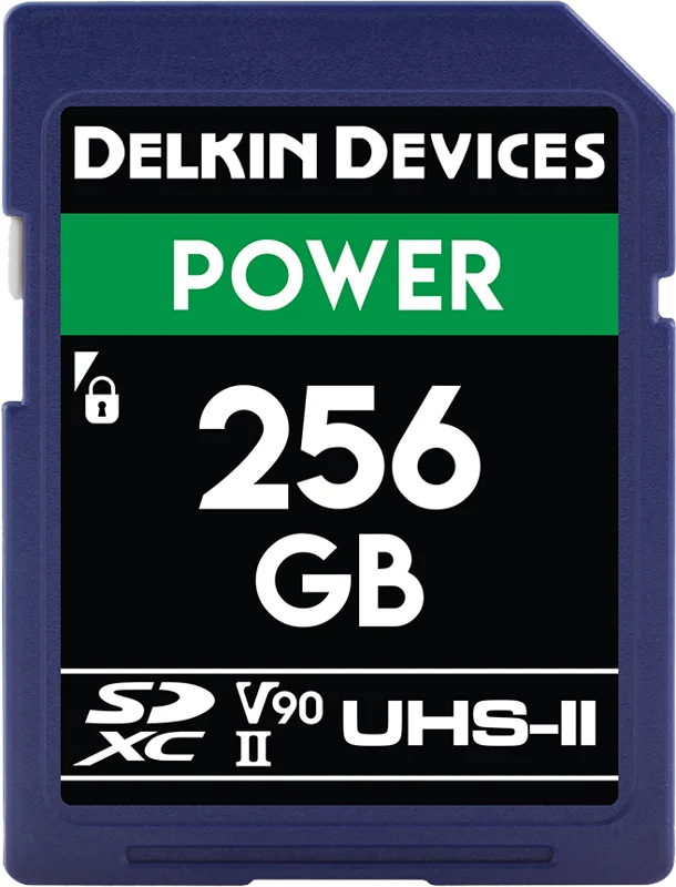 Delkin SD Power 2000X UHS-II U3 (V90) R300/W250 256GB