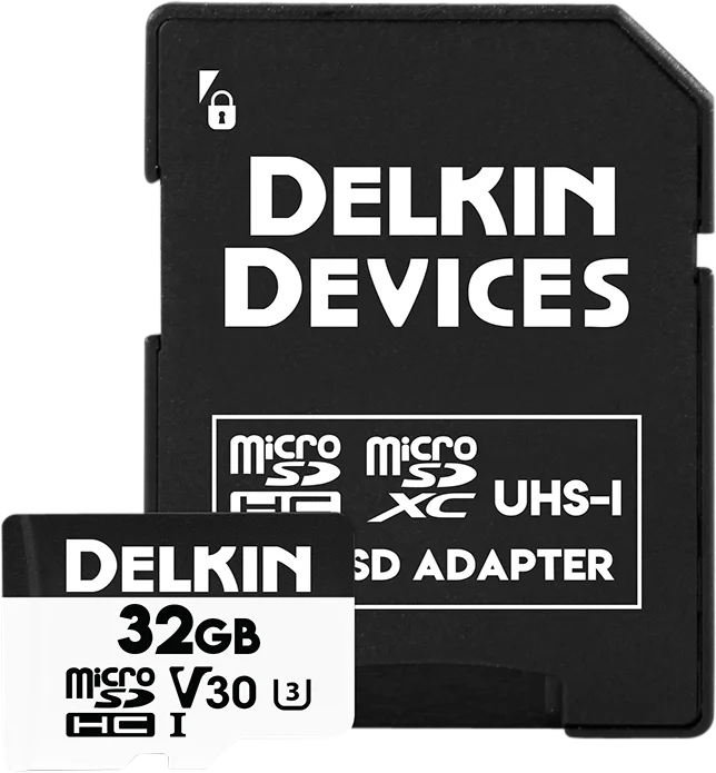 Delkin microSDHC Trail Cam Hyperspeed R100/W75 (V30) 32GB
