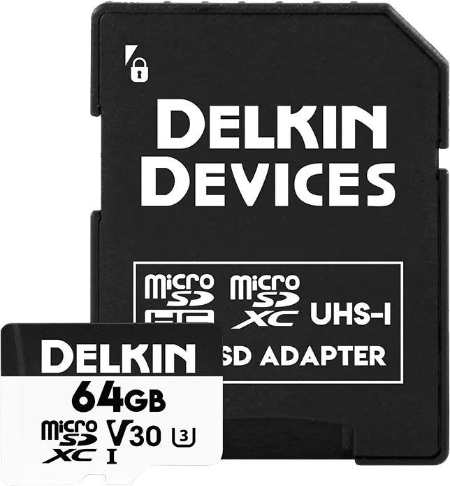 Delkin microSDXC Trail Cam Hyperspeed R100/W75 (V30) 64GB