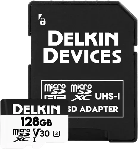 Delkin microSDXC Trail Cam Hyperspeed R100/W75 (V30) 128GB