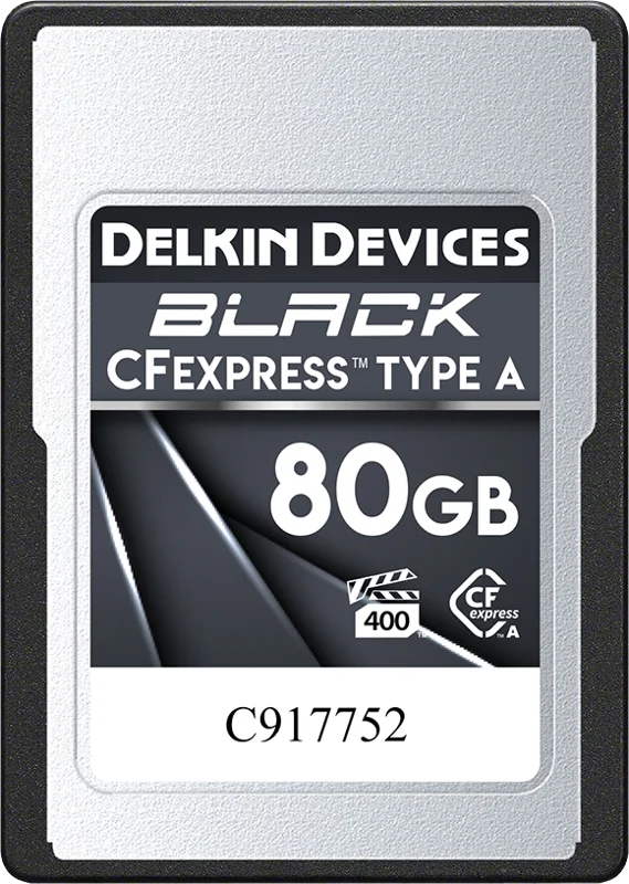 Delkin CFexpress BLACK | Type A | VPG400, R880/W730 / 80GB