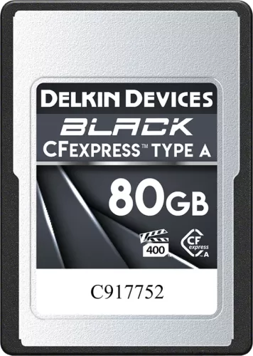 Delkin CFexpress BLACK | Type A | VPG400, R880/W730 / 80GB