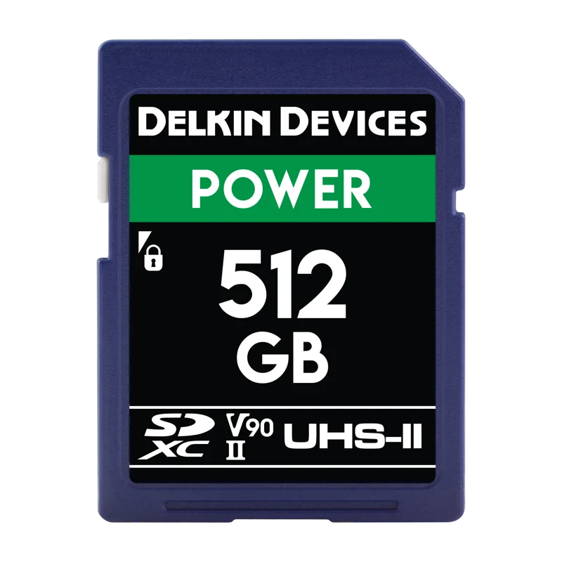 Delkin SD Power 2000X UHS-II U3 (V90) R300/W250 512GB