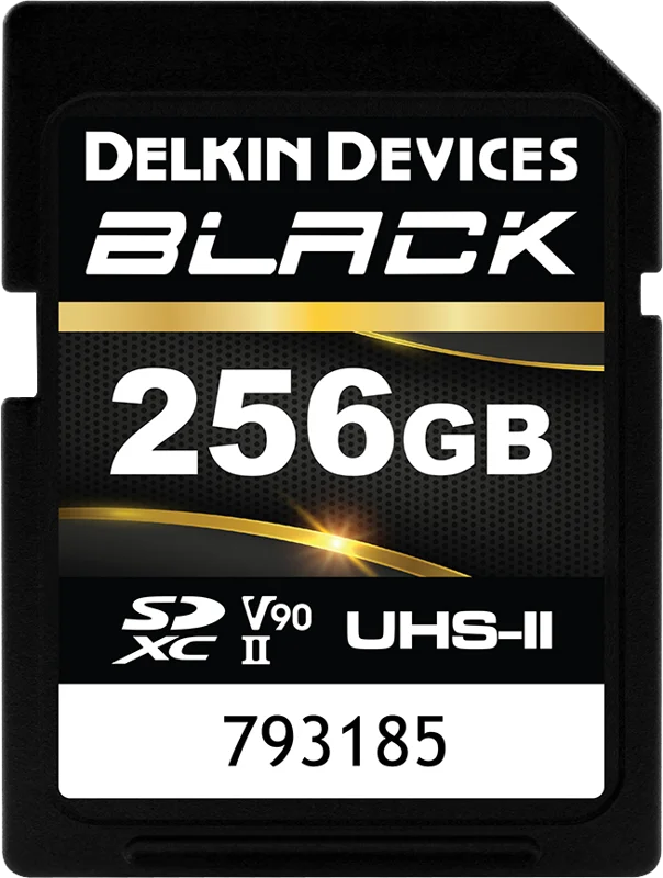 Delkin SDXC BLACK Rugged UHS-II R300/W250 (V90) 256GB (new)