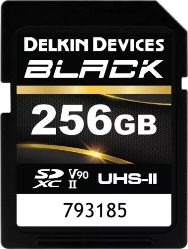 Delkin SDXC BLACK Rugged UHS-II R300/W250 (V90) 256GB (new)