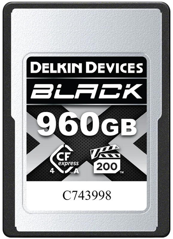 Delkin CFexpress 4.0 BLACK | Type A | VGP200, R1830/W1740 (Type A | 4.0) 960GB