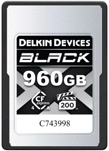 Delkin CFexpress 4.0 BLACK | Type A | VGP200, R1830/W1740 (Type A | 4.0) 960GB