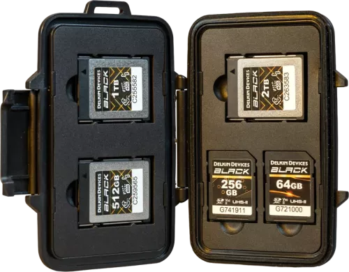 Delkin Weather Resistant Case for CFexpress Type B (Tote for 3xCFexpress Type B/2xSD & 2xmicroSD)