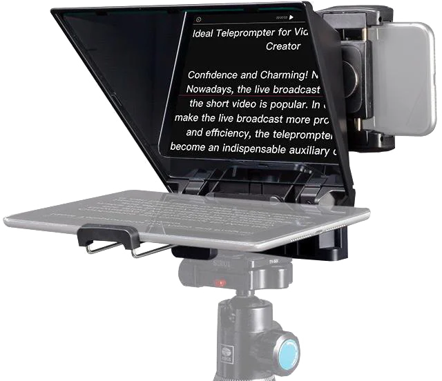 Feelworld TP2A Portable Teleprompter for Smartphone & DSLR