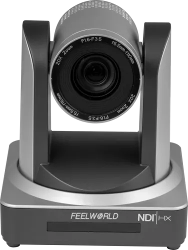 Feelworld NDI20X NDI PoE PTZ Camera with 20x Optical Zoom