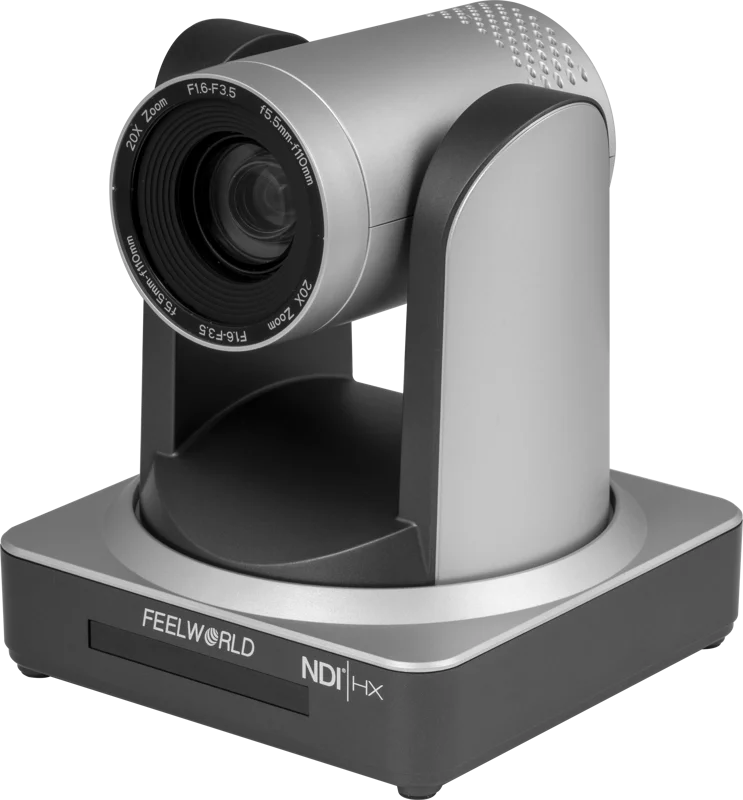 Feelworld NDI20X NDI PoE PTZ Camera with 20x Optical Zoom