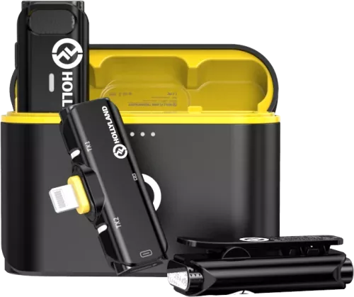 Hollyland Lark C1 Duo Wireless Lavalier Microphone for iPhone