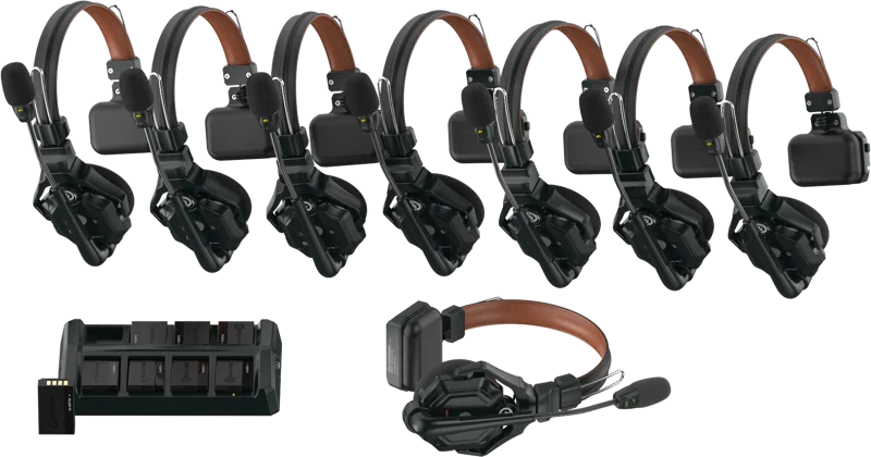 Hollyland Solidcom C1 Pro  Wireless Intercom System with 8 ENC headsets