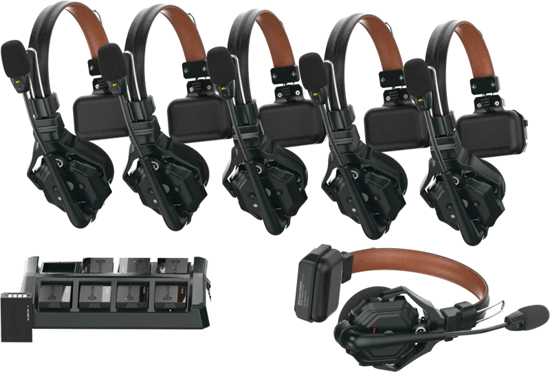 Hollyland Solidcom C1 Pro  Wireless Intercom System with 6 ENC headsets