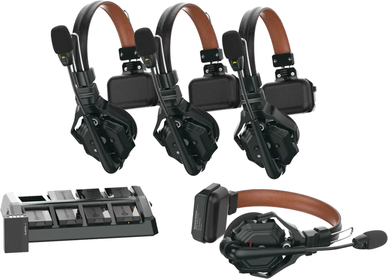 Hollyland Solidcom C1 Pro  Wireless Intercom System with 4 ENC headsets