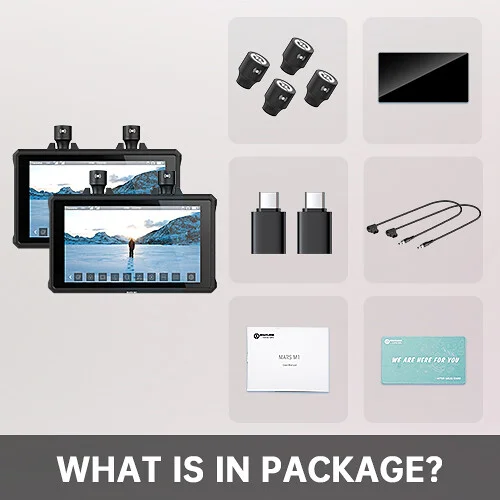 Hollyland Mars M1 Enhanced  Dual 5.5"""" Wireless Transceiving Monitor KIT