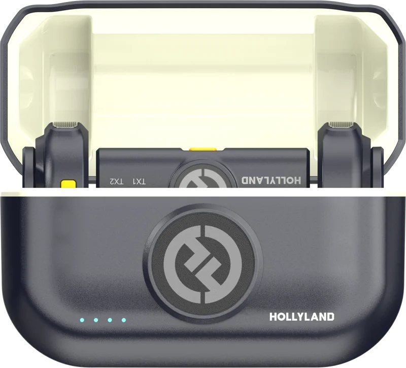 Hollyland Lark M2 USB-C - Wireless Lavalier Microphone with USB-CPlug (Duo,Shine Charcoal)