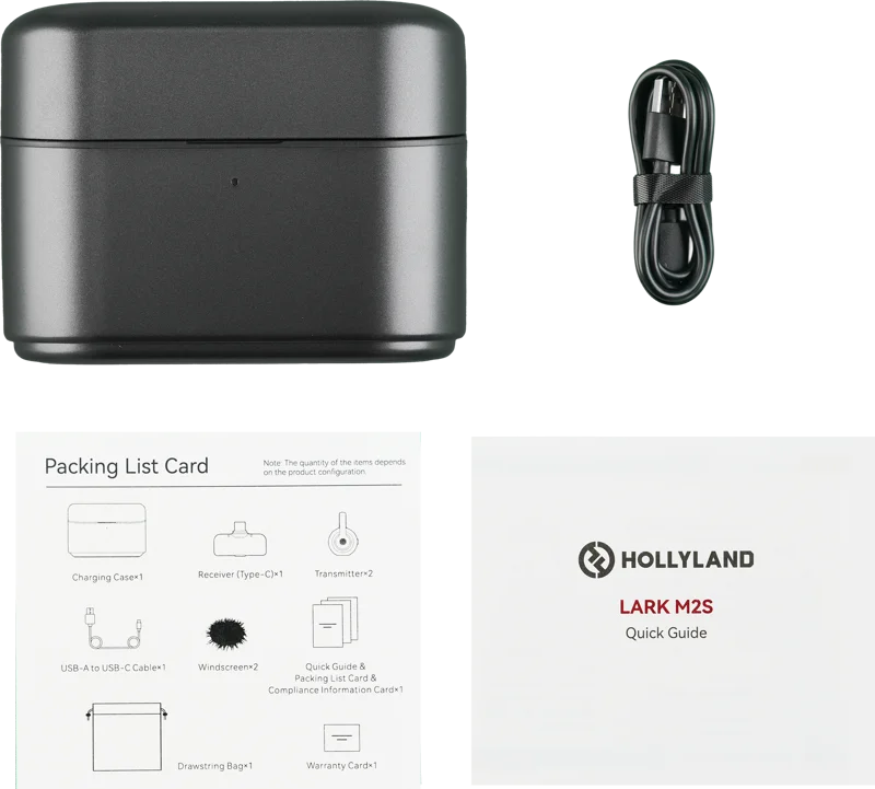 Hollyland LARK M2S Mobile Version Charging Case (Space Gray) Fit for Lark M2S