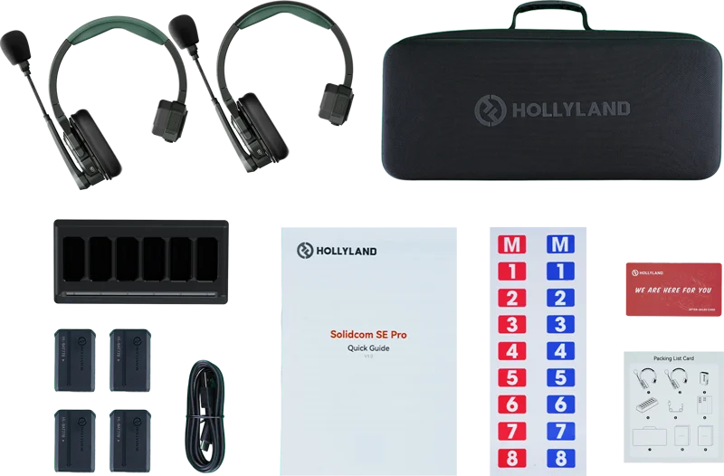 Hollyland Solidcom SE Pro- 2 Person Noise Cancelling Headset Intercom