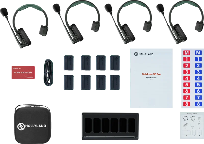 Hollyland Solidcom SE Pro- 4 Person Noise Cancelling Headset Intercom
