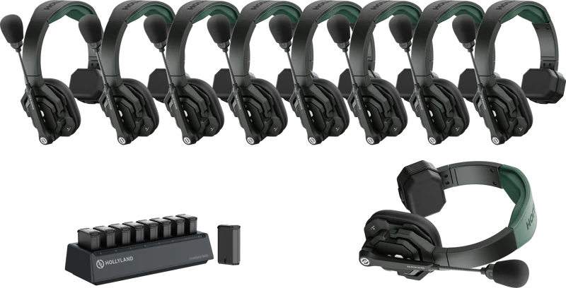 Hollyland Solidcom SE Pro- 9 Person Noise Cancelling Headset Intercom