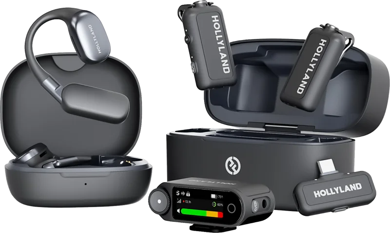 Hollyland LARK MAX 2 Ultimate Combo with OWS Monitor Earphone + Camera RX + USB-C RX