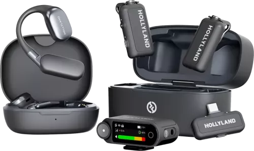 Hollyland LARK MAX 2 Ultimate Combo with OWS Monitor Earphone + Camera RX + USB-C RX