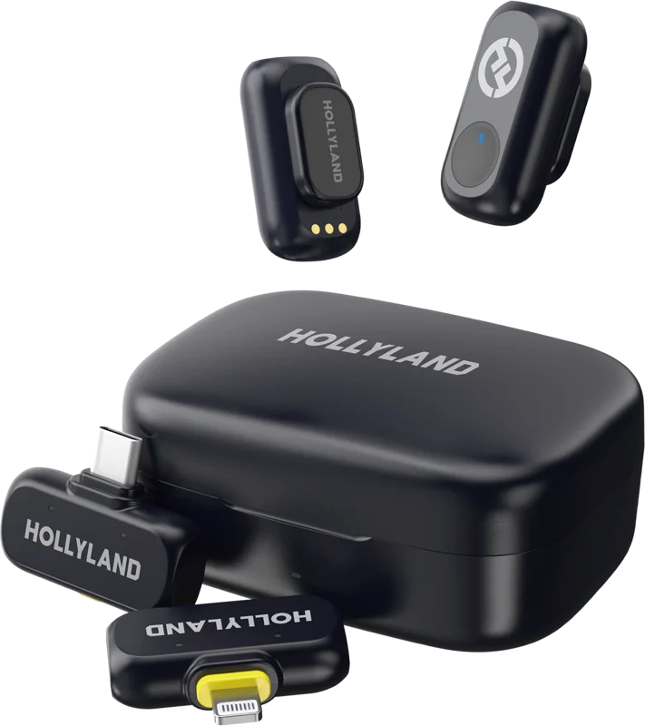 Hollyland LARK A1 Combo with USB-C RX + Lightning RX + Charging Case