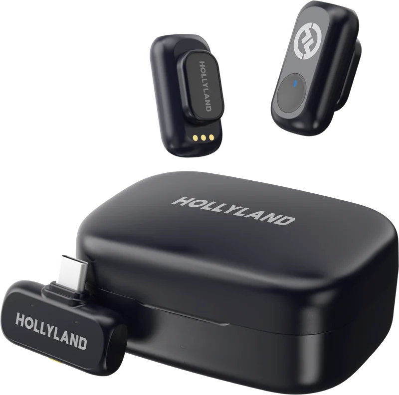 Hollyland LARK A1 Duo with USB-C RX + Charging Case