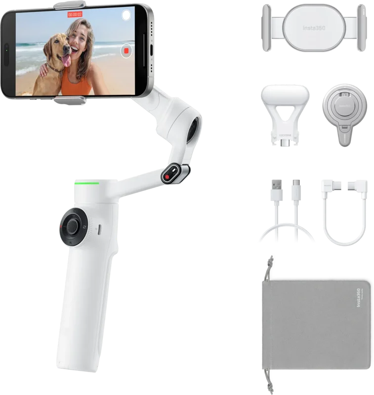 Insta360 Flow 2 Pro Creator Bundle (Summit White)