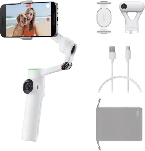 Insta360 Flow 2 Pro AI Tracker Bundle (Summit White)