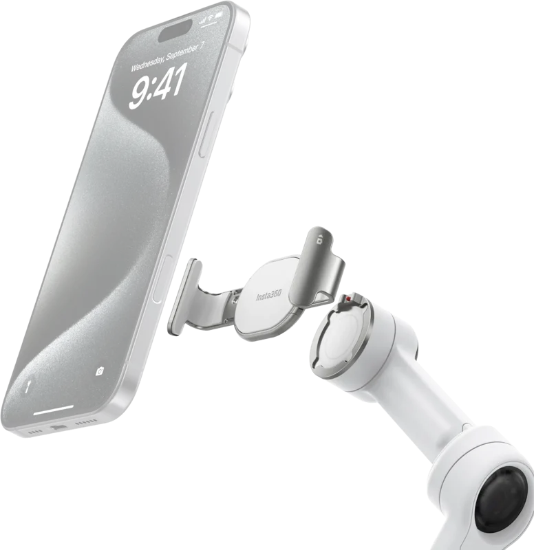 Insta360 Flow 2 Pro Magnetic Phone Clamp (Summit White)