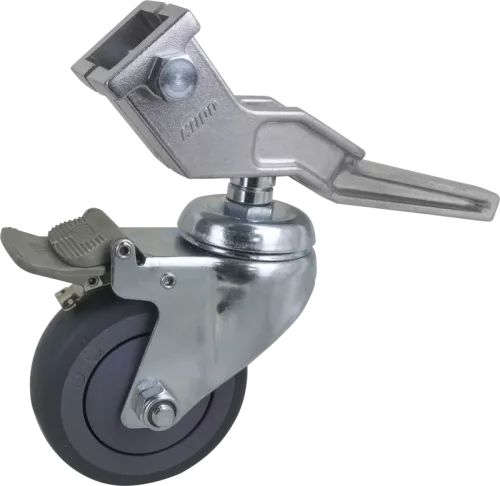 Kupo KC-100G 100mm Caster with Brake 30mm Square Adapter Set of Three