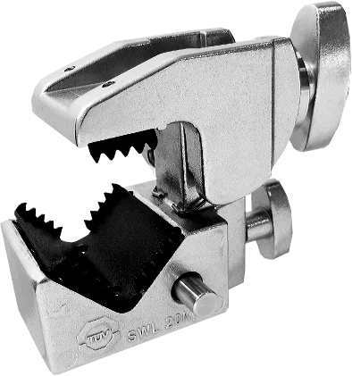 Kupo KCP-701 Convi Clamp w/Teeth - Silver