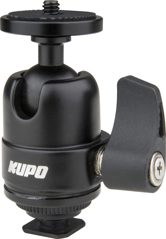 Kupo KS-CB07 Midi Ball Head with Hot Shoe Mount