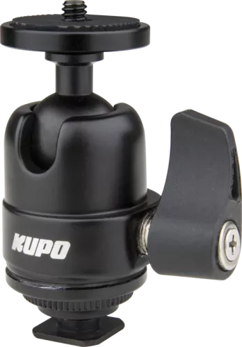 Kupo KS-CB07 Midi Ball Head with Hot Shoe Mount