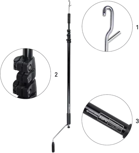 Kupo KCP-206 Telescopic Operating Pole ( 1.9~6.4M)
