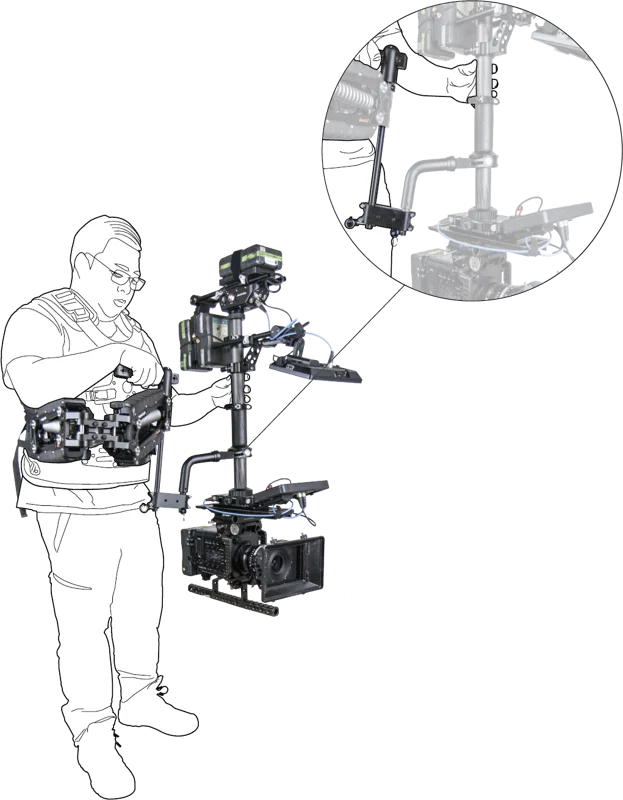 Kupo KS-262 Steadicam High/Low Mode Bracket Set
