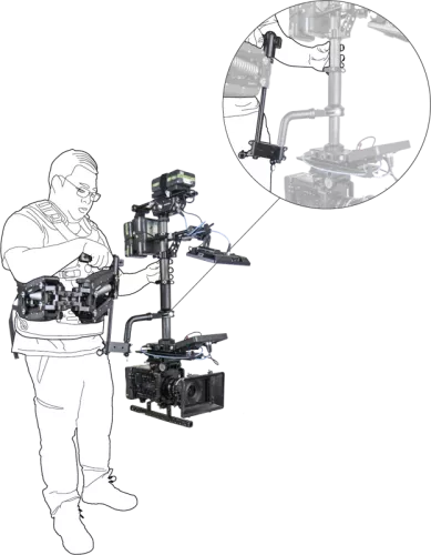Kupo KS-262 Steadicam High/Low Mode Bracket Set