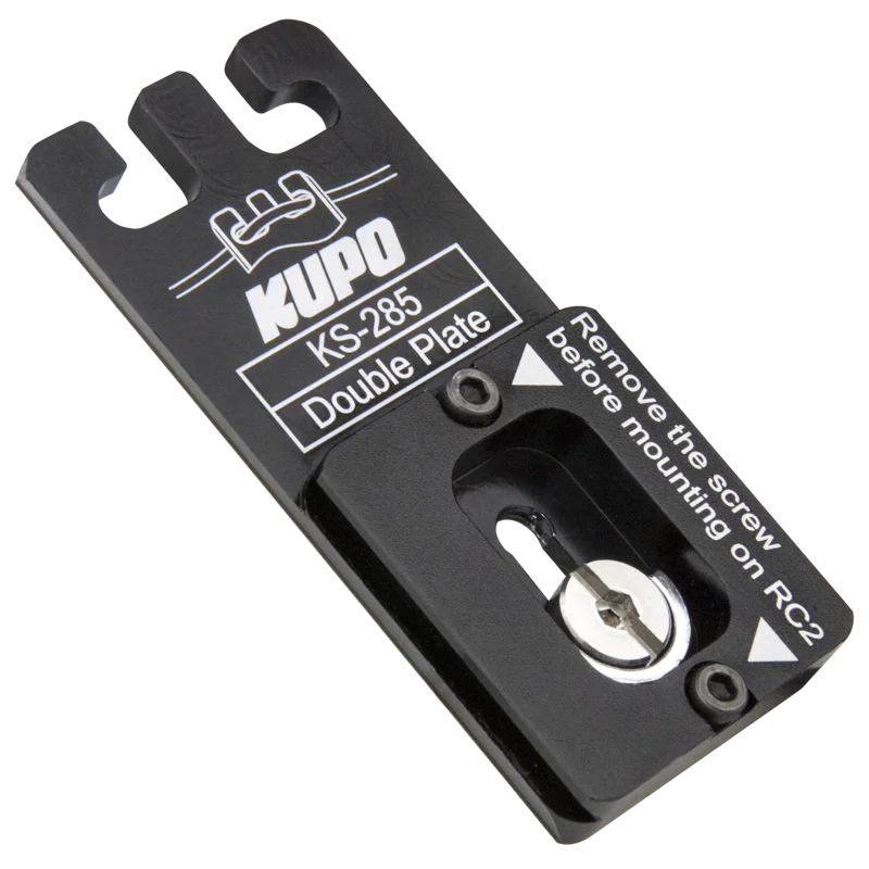 Kupo KS-285 Double Plate( Quick Release Plate For Arca-Swiss & Rc2 )