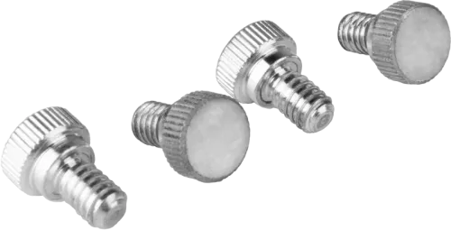 Kupo KS-363 1/4""""-20*10mm Steel Thumb Screw, Knurled Head (Set of 4)