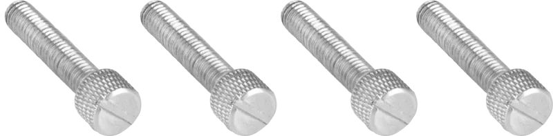 Kupo KS-364 Aluminum M6*30mm Thumb Screw Slotted Knurled Head(Set of 4)