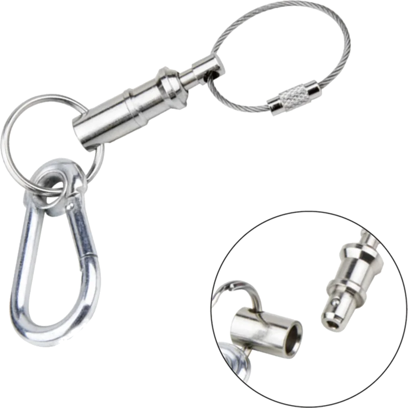 Kupo KS-702 *Quick Release Safetypin With Key Chain & Spring Hook