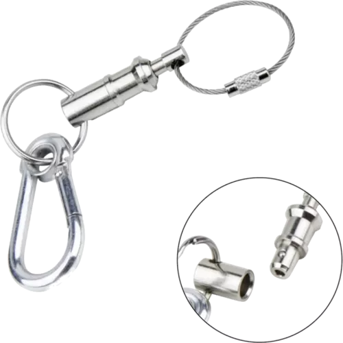 Kupo KS-702 *Quick Release Safetypin With Key Chain & Spring Hook