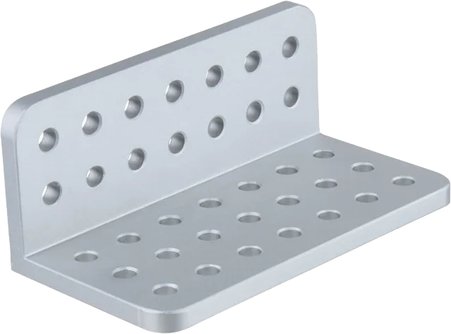Kupo KS-3139L Midi L-Cheese-Plate 3.1""""(8cm)X 3.9""""(10cm) w/ 3/8"""" & 1/4"""" Hole
