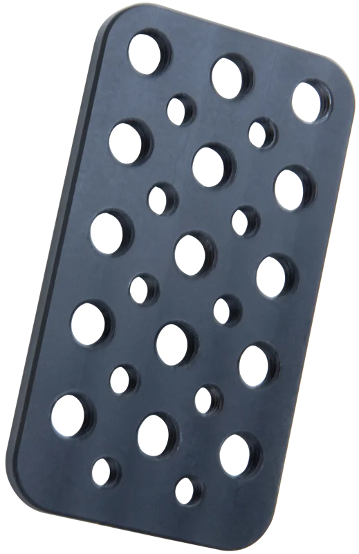 Kupo KS-3922 Mini Mounting Plate With 3/8""""&1/4"""" Holes 3.97""""(10cm)*2.2""""(5.6cm)