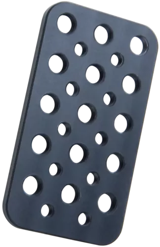 Kupo KS-3922 Mini Mounting Plate With 3/8""""&1/4"""" Holes 3.97""""(10cm)*2.2""""(5.6cm)